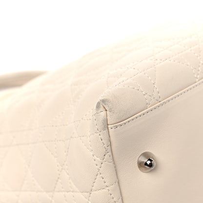 Christian Dior Lambskin Cannage Medium Soft Lady Dior Beige 8 of 19