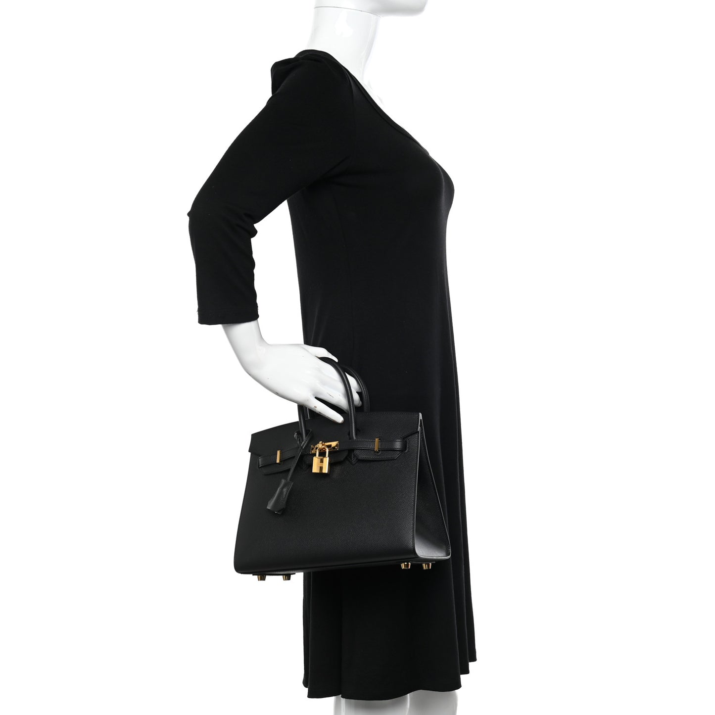 Epsom Birkin Sellier 25 Black