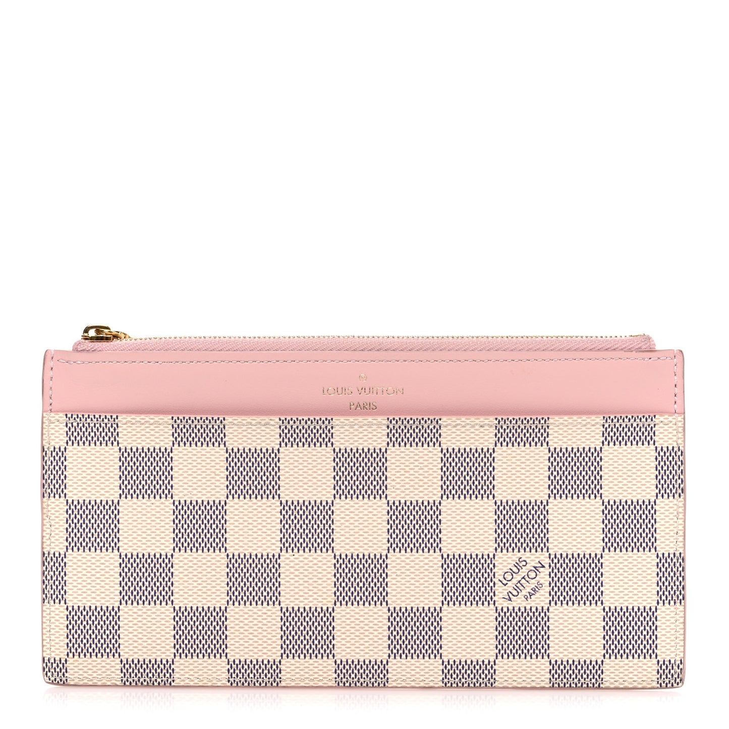 Damier Azur Slim Purse Rose Ballerine