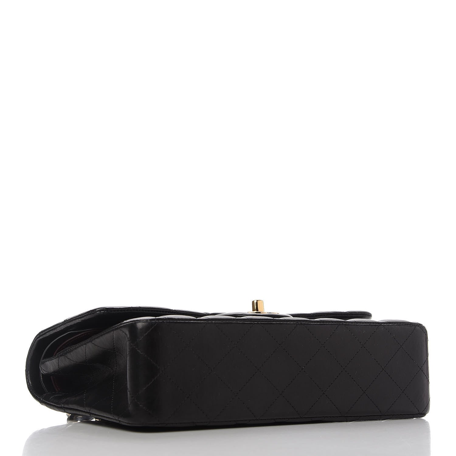 Chanel Lambskin Quilted Medium Double Flap Black 8 of 19