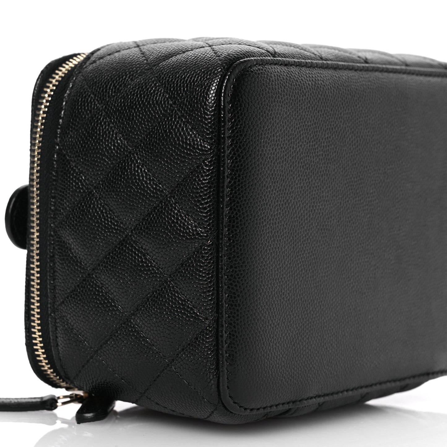 Caviar Quilted Jewelry Box Black
