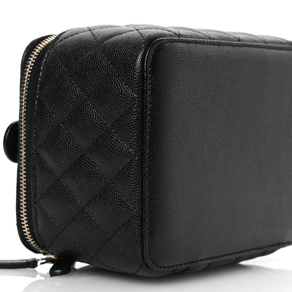 Chanel Caviar Quilted Jewelry Box Black 9 of 10