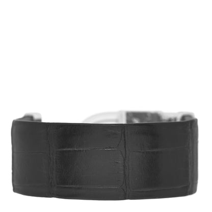 Van Cleef & Arpels 18K White Gold Alligator Diamond Mother of Pearl 26mm Cadenas Quartz Watch 3 of 5