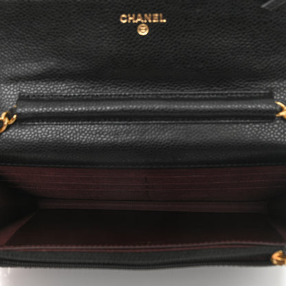 Chanel Caviar Quilted Wallet On Chain WOC Black 5 of 11