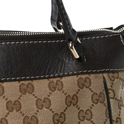 Gucci Monogram Web Mayfair Top Handle Satchel Dark Brown 14 of 14