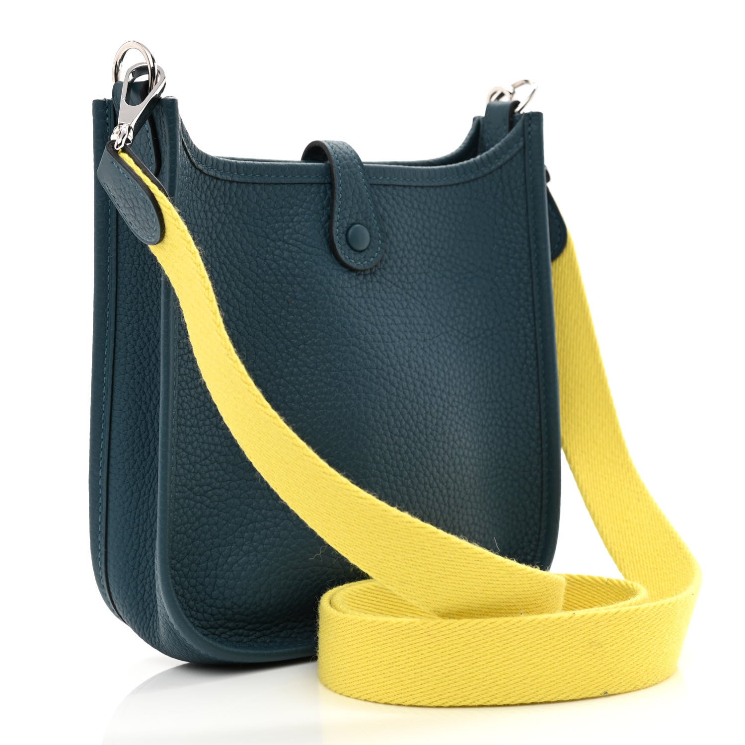 Hermes Taurillon Clemence Amazone Evelyne TPM Colvert Lime 2 of 11
