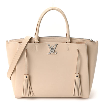Louis Vuitton Calfskin Lockmeto Cream Beige 1 of 9