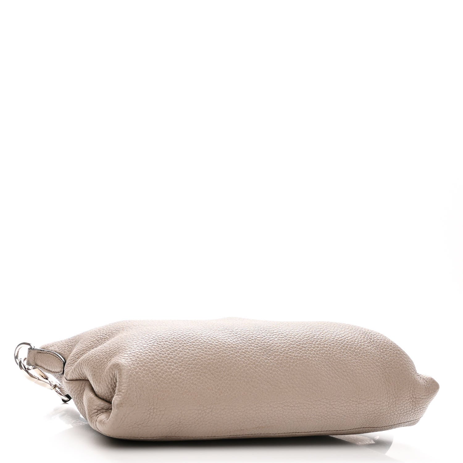 Prada Vitello Daino Soft Zippered Shoulder Bag Argilla 4 of 9