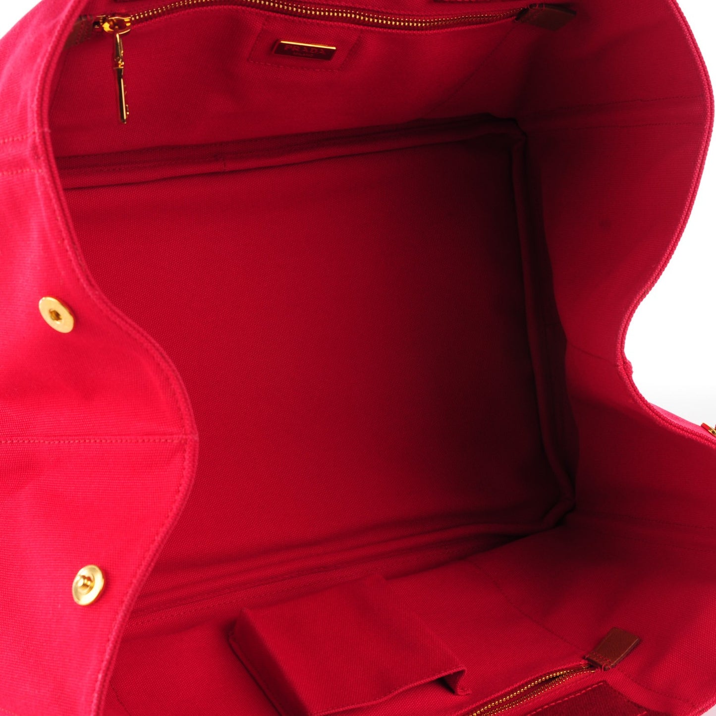 Canapa Logo Shopping Tote Rosso