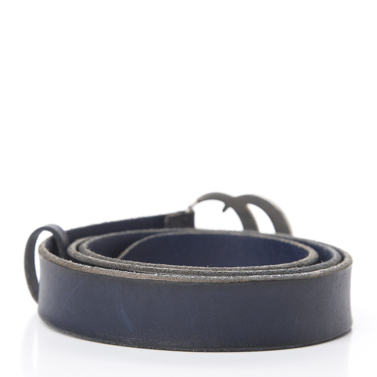 Cuoio Toscano Nickel Double G 30mm Belt 100 40 Blue