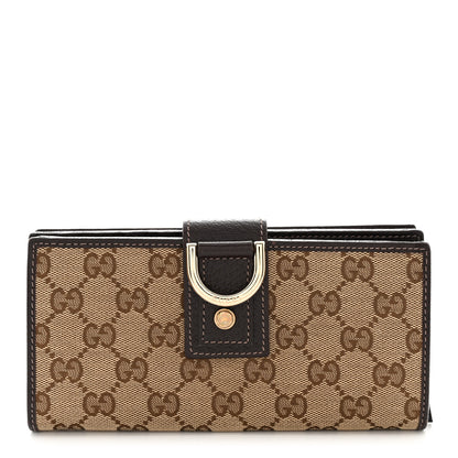 Gucci Monogram Abbey Continental Wallet Dark Brown 1 of 12