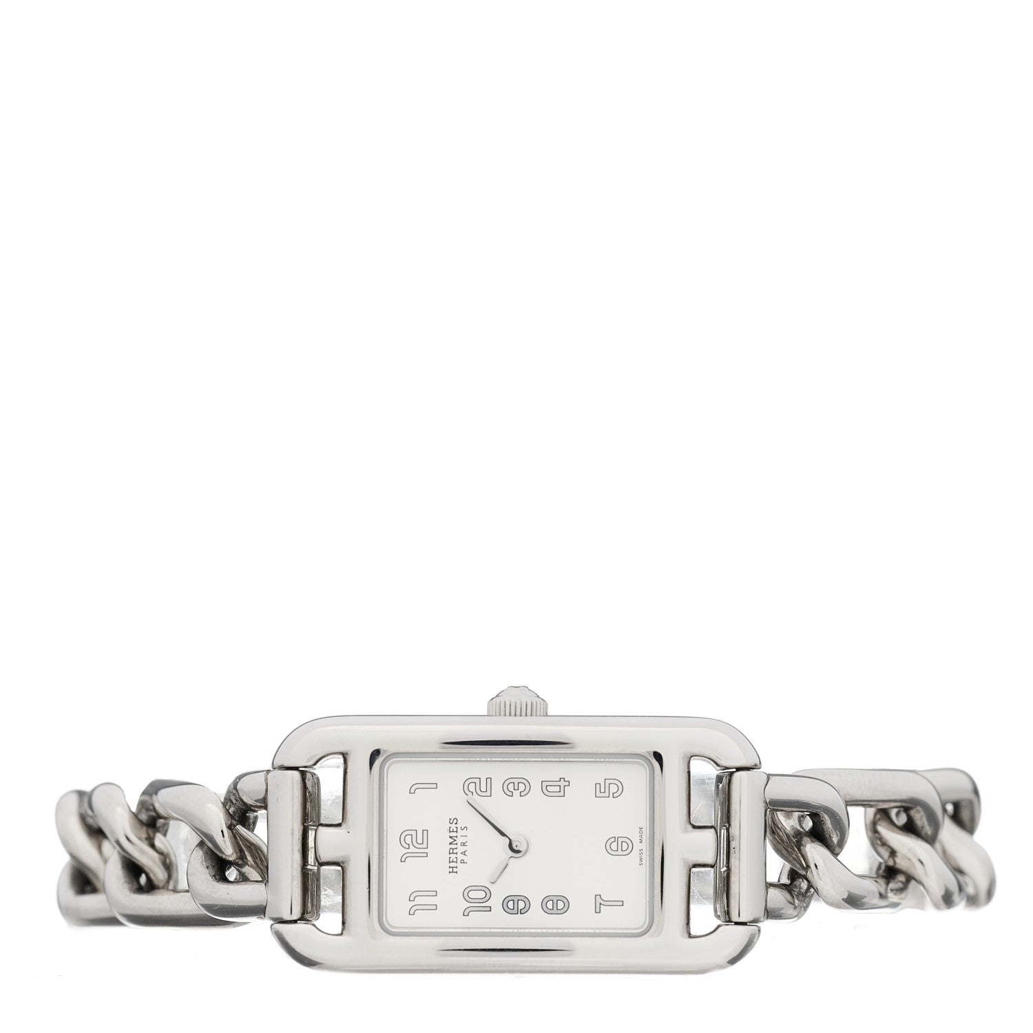 Hermes Stainless Steel 17mm Nantucket Quartz Watch 3 of 5