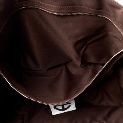 Telfar Vegan Leather Large Shopping Bag Chocolate 6 of 11