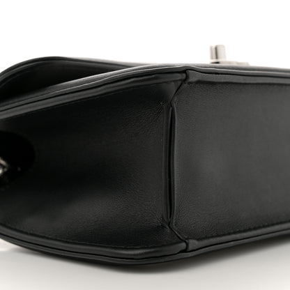 Chanel Lambskin Calfskin Mini Chocolate Bar Flap Bag White Black 9 of 10