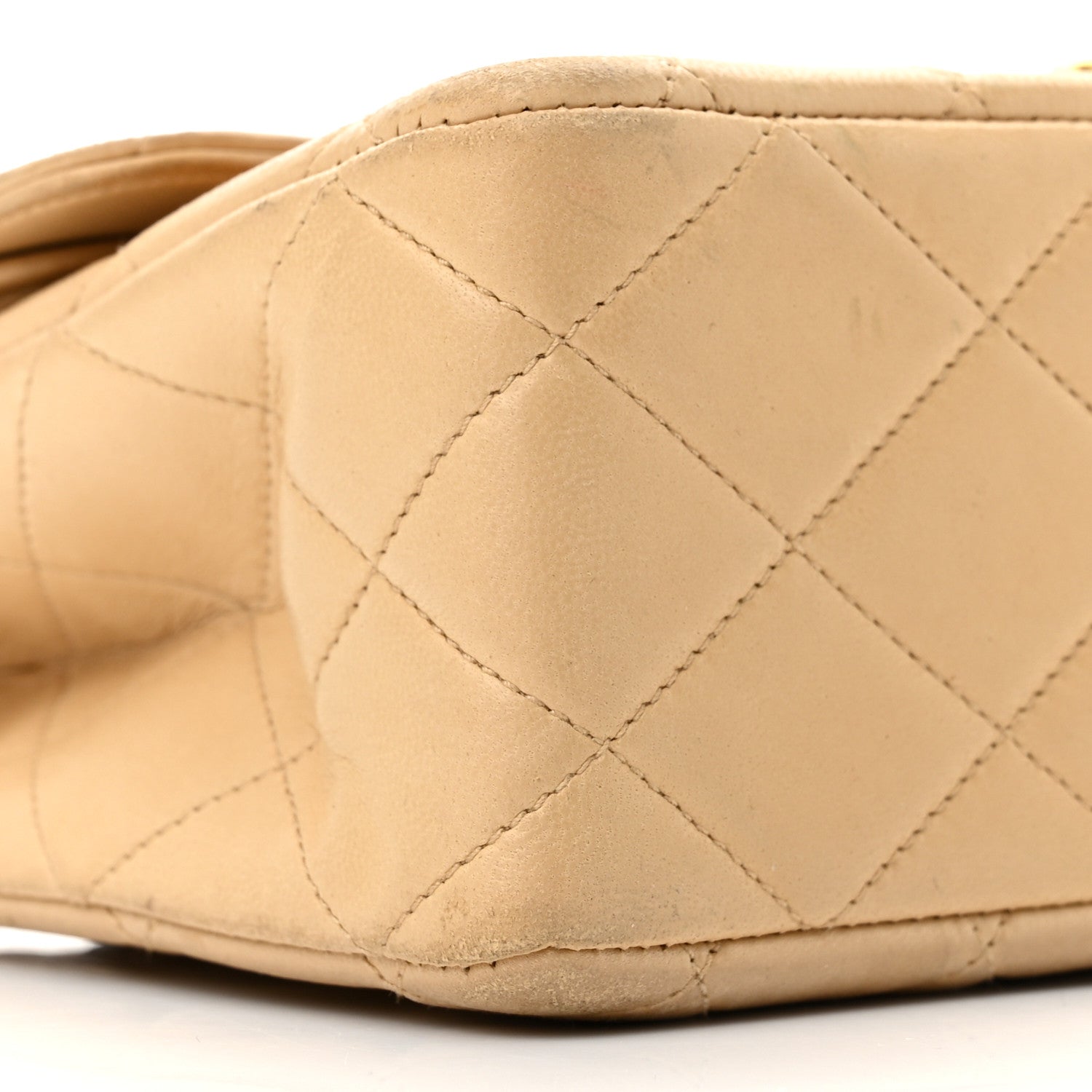Chanel Lambskin Quilted Small Double Flap Beige 9 of 11