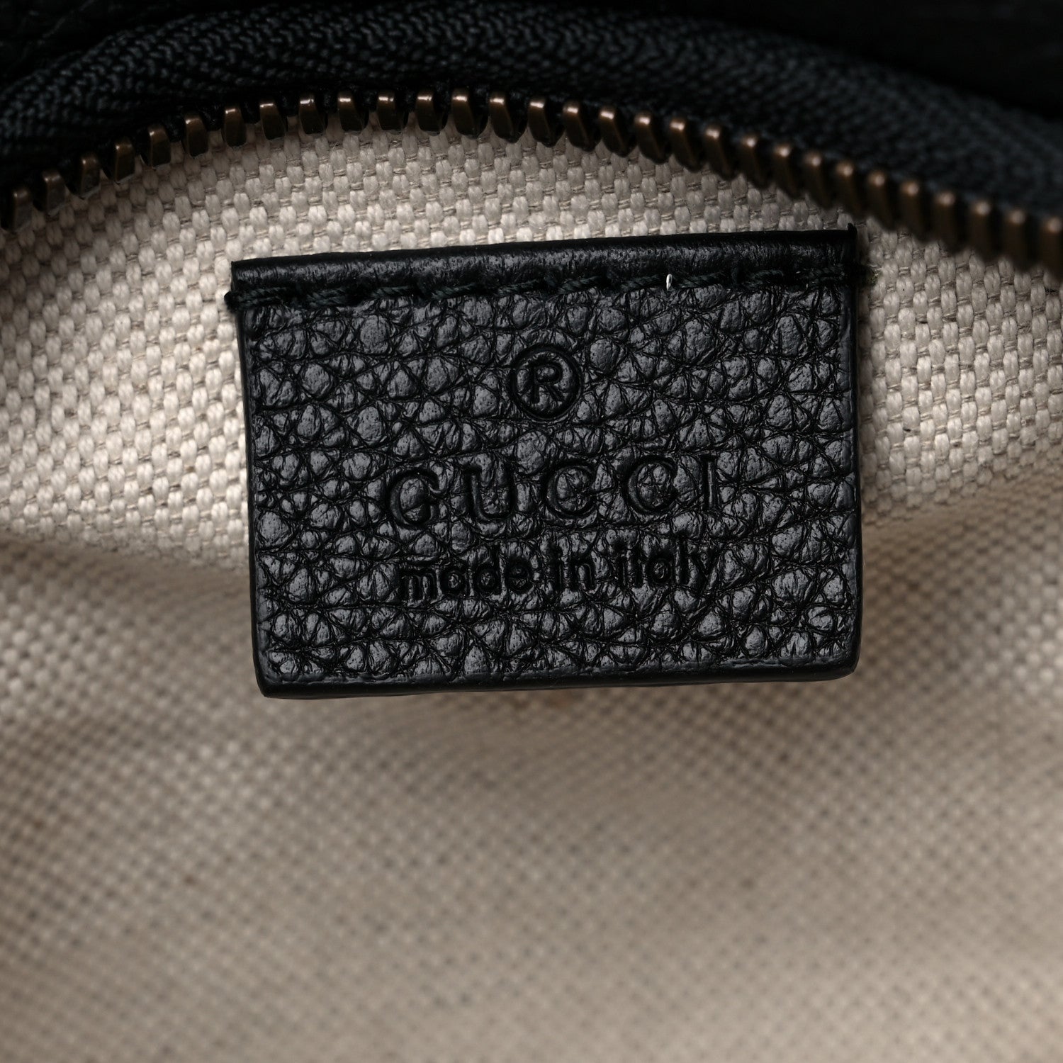 Gucci Grained Calfskin Small Logo Belt Bag Black 6 of 9