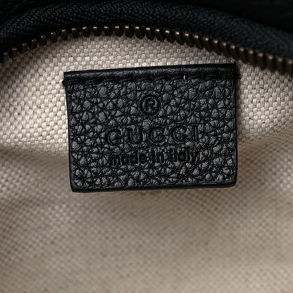 Gucci Grained Calfskin Small Logo Belt Bag Black 6 of 9