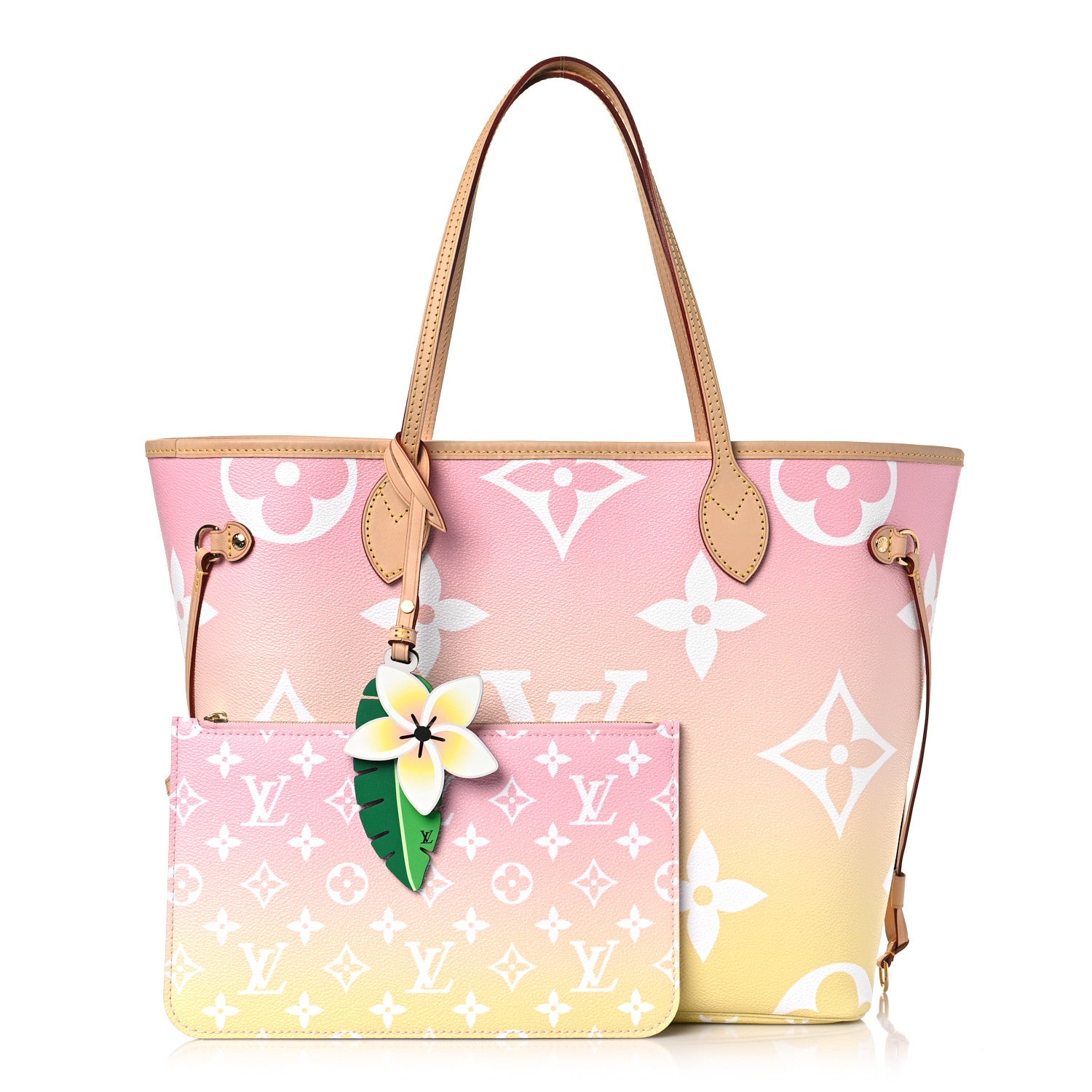 Louis Vuitton Monogram Giant By The Pool Neverfull MM Light Pink 1 of 9