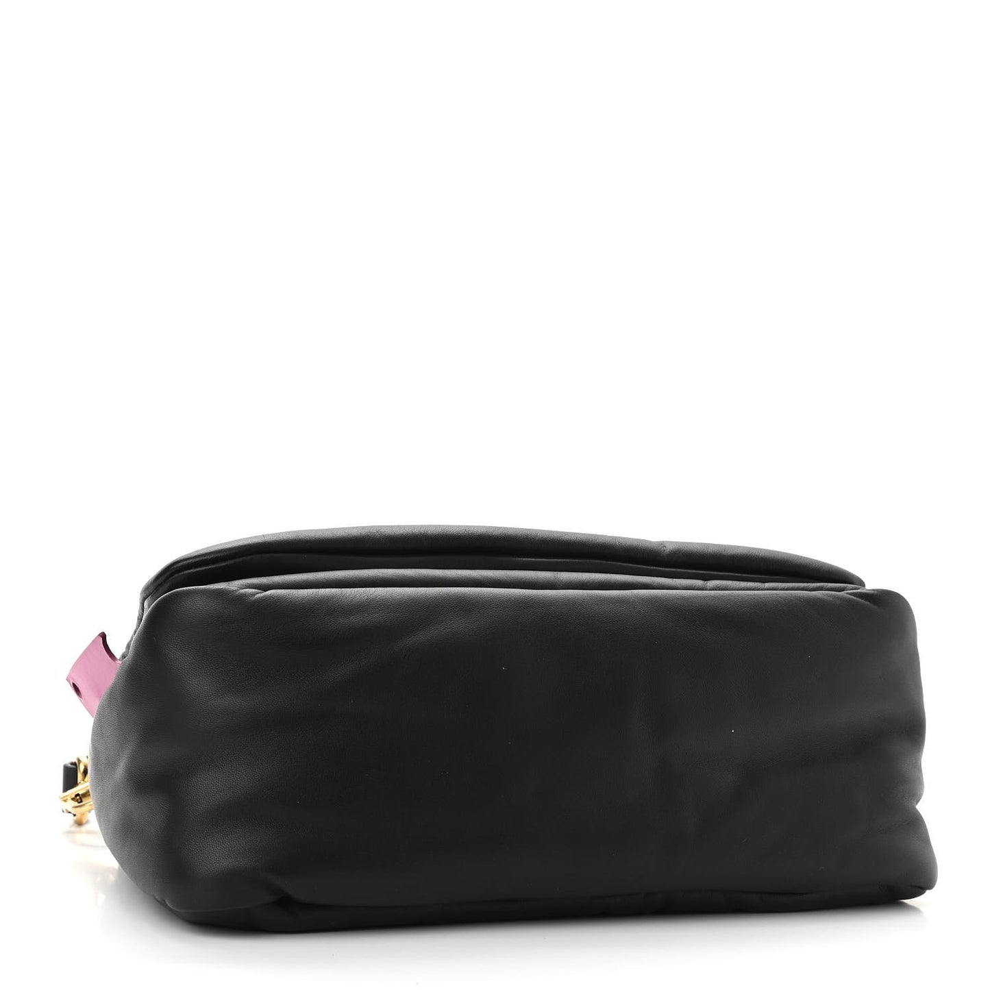 Calfskin Slouchy Nailed Clutch Black