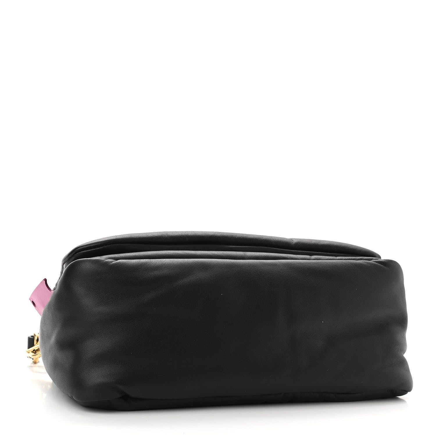 Off-White Calfskin Slouchy Nailed Clutch Black 4 of 12