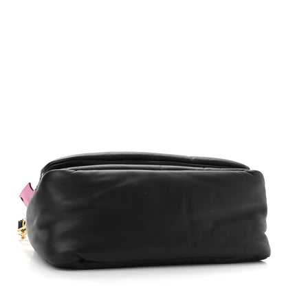 Off-White Calfskin Slouchy Nailed Clutch Black 4 of 12
