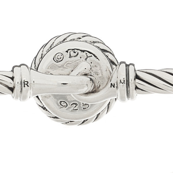 David Yurman Sterling Silver Pearl 3mm Chatelaine Bracelet 3 of 3