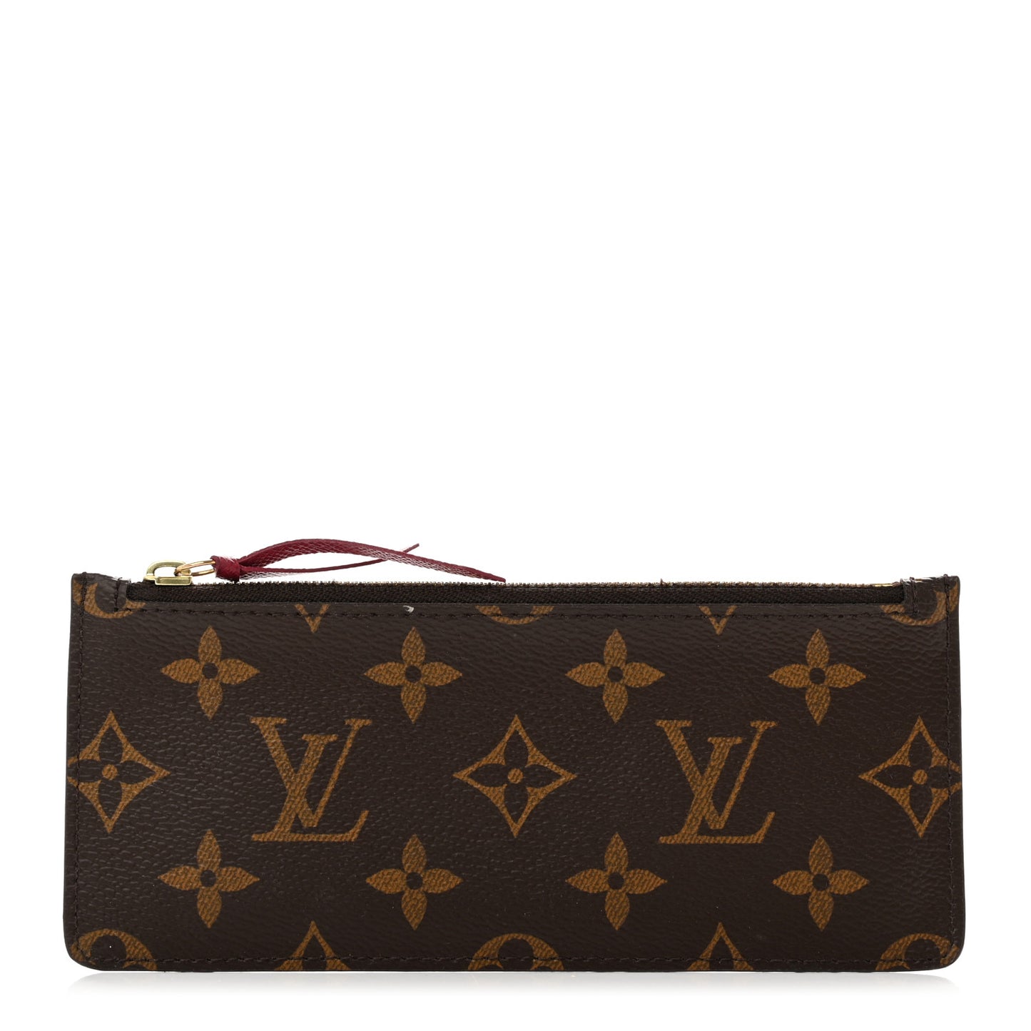 Monogram Felicie Chain Wallet Zippered Insert Fuchsia