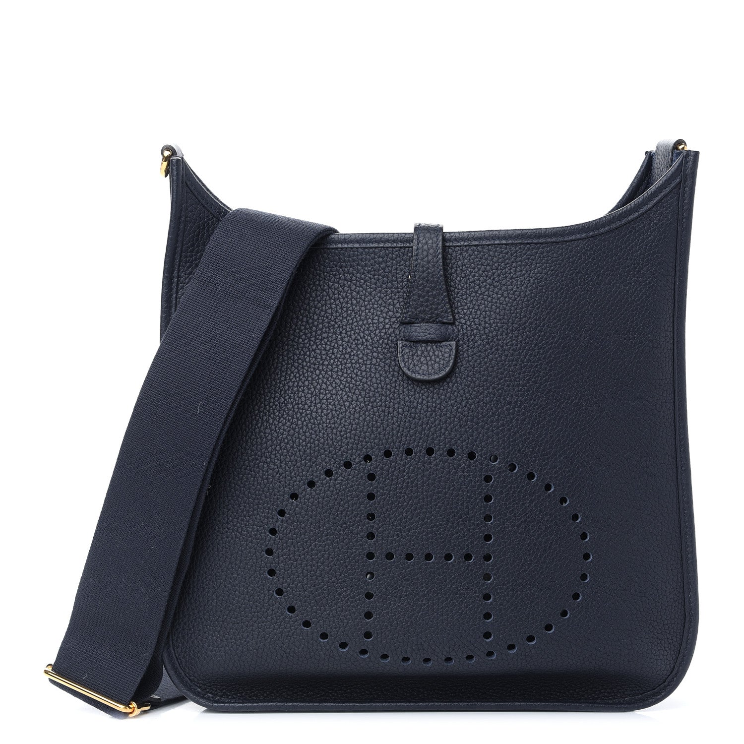 Hermes Taurillon Clemence Evelyne III PM Bleu Nuit 1 of 9