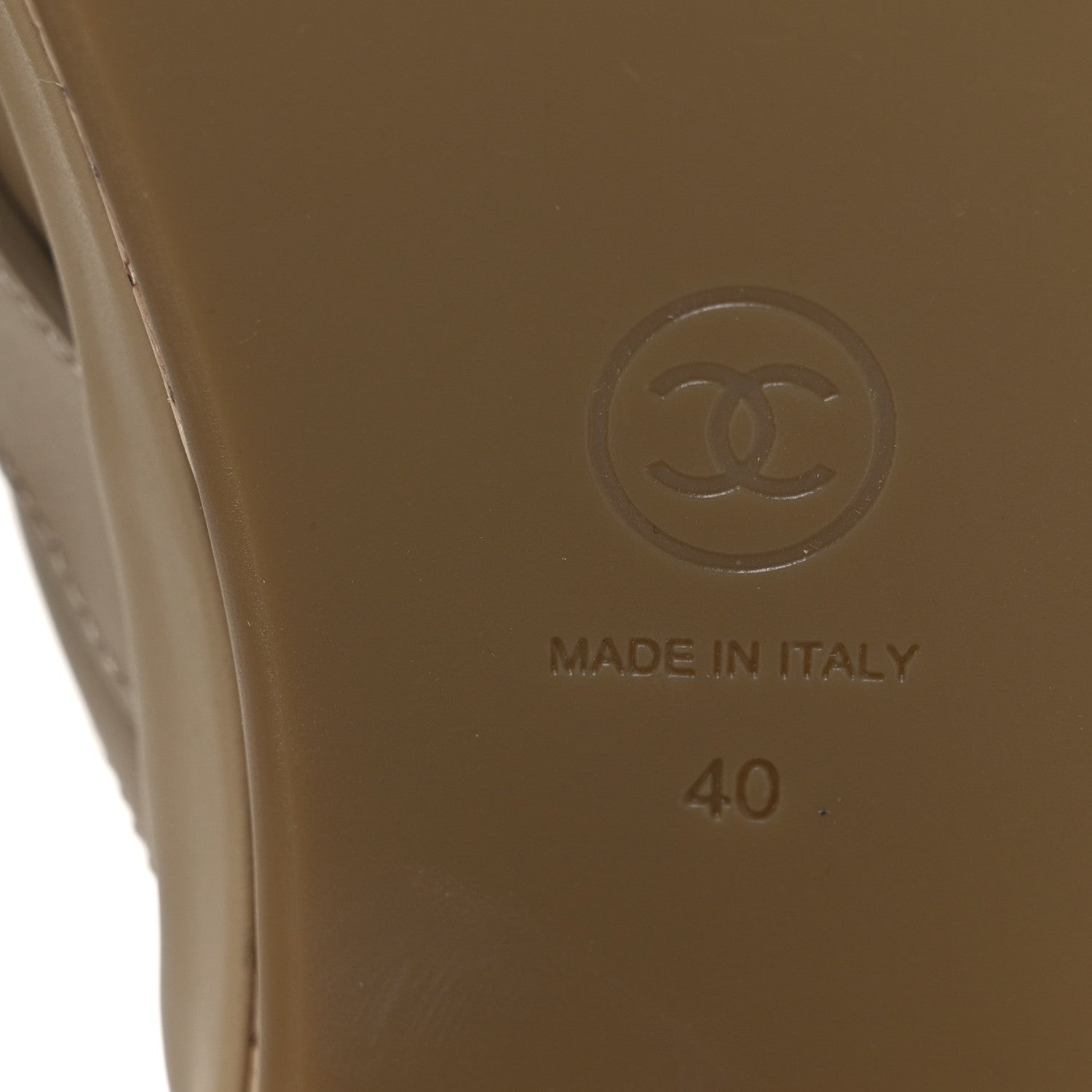 Chanel Calfskin CC Turn Lock Clogs 40 Beige 8 of 10
