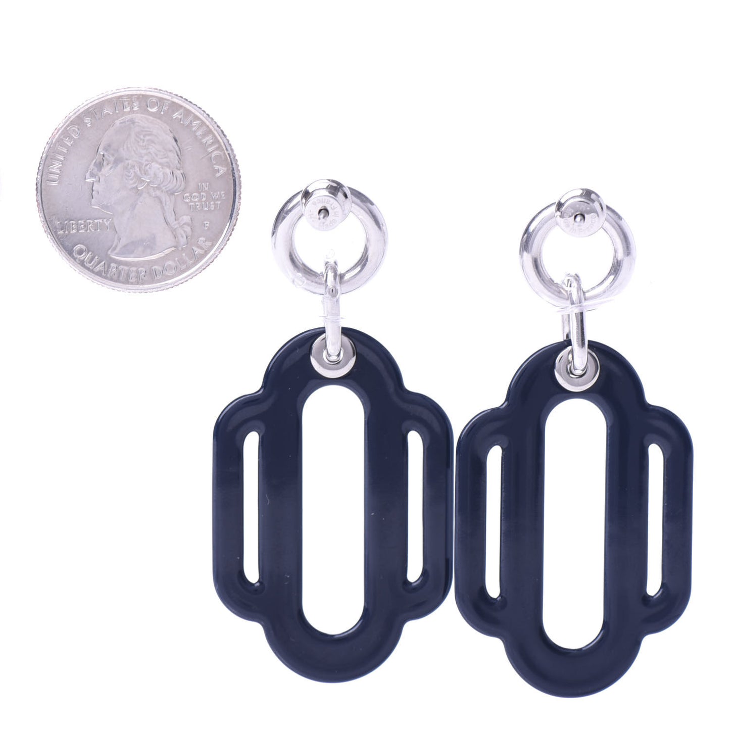 Enamel Palladium Attelage Les Coupes Tattoo Earrings