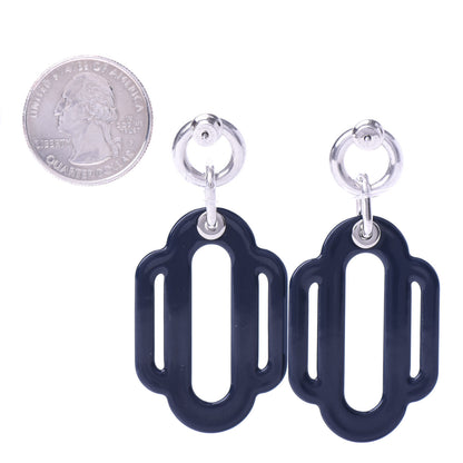 Hermes Enamel Palladium Attelage Les Coupes Tattoo Earrings 2 of 4