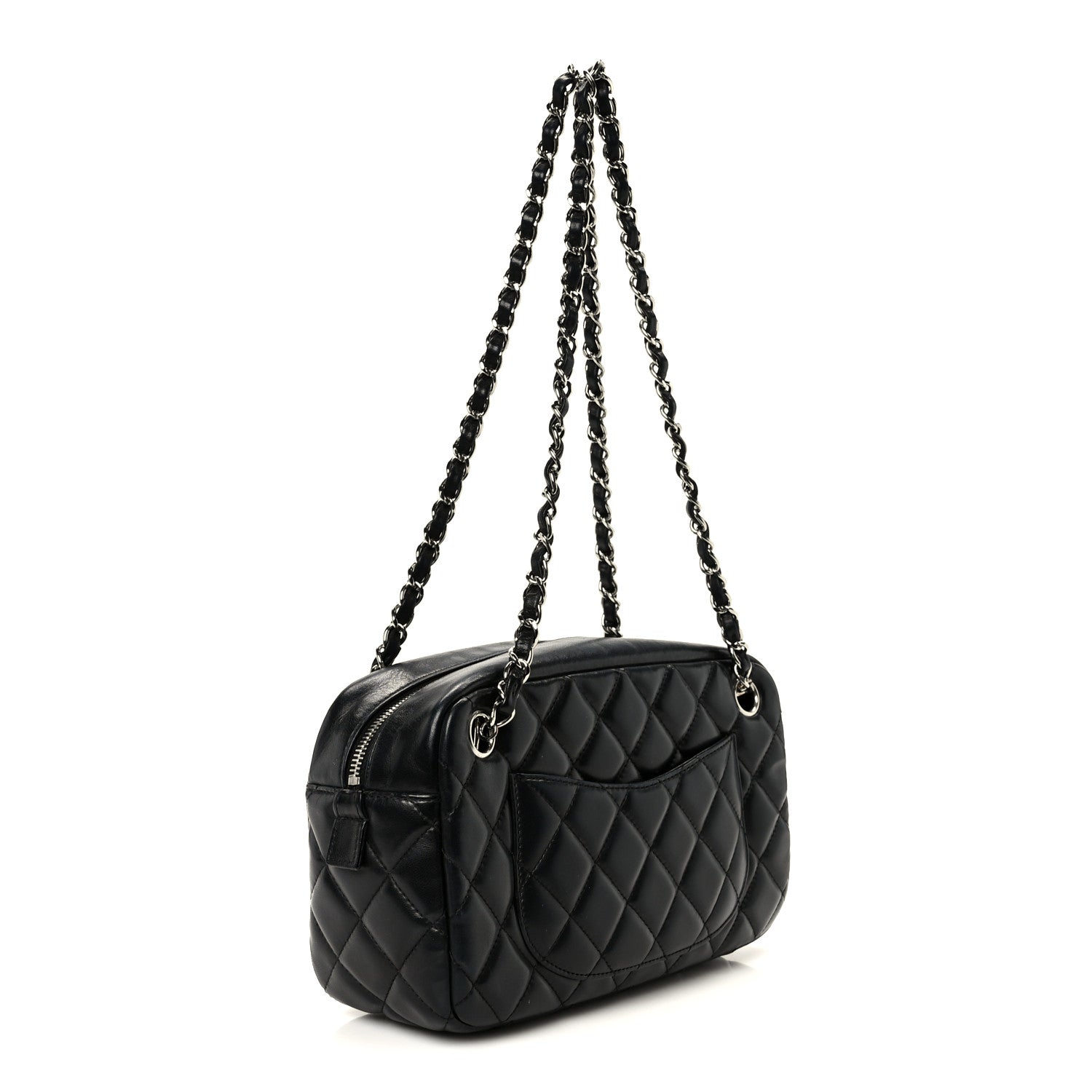 Chanel Lambskin Quilted Medium Camera Case Black 3 of 11