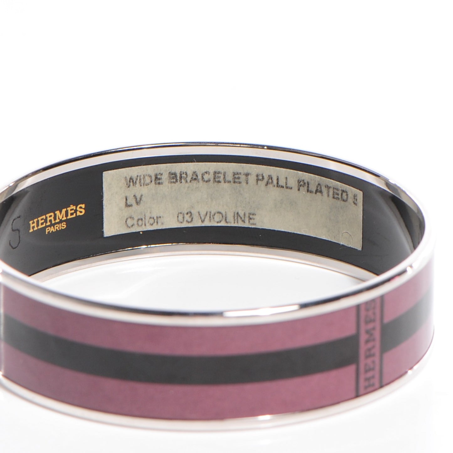 Enamel Printed Wide Bracelet 70 Violine