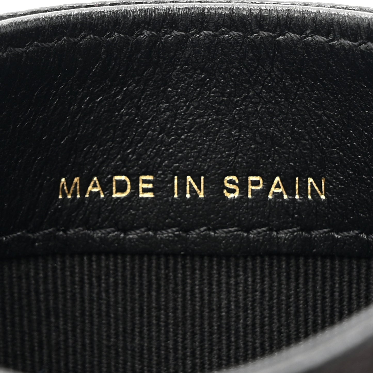 Caviar Quilted French New Wave Card Holder Black