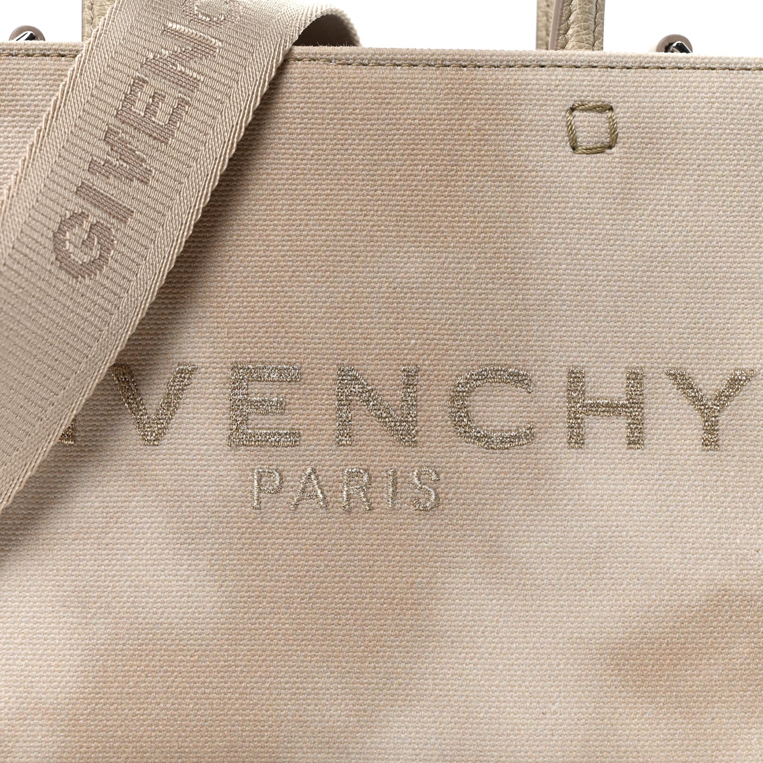 Givenchy Canvas Tie And Dye Mini Bond Shopper Tote Dusty Gold 8 of 10