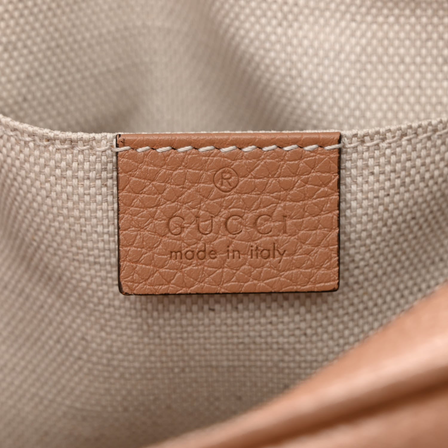Gucci Pebbled Calfskin Small Soho Disco Bag Camelia 6 of 12