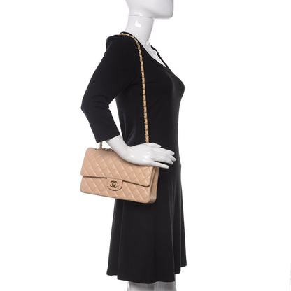 Chanel Lambskin Quilted Medium Double Flap Beige 2 of 11