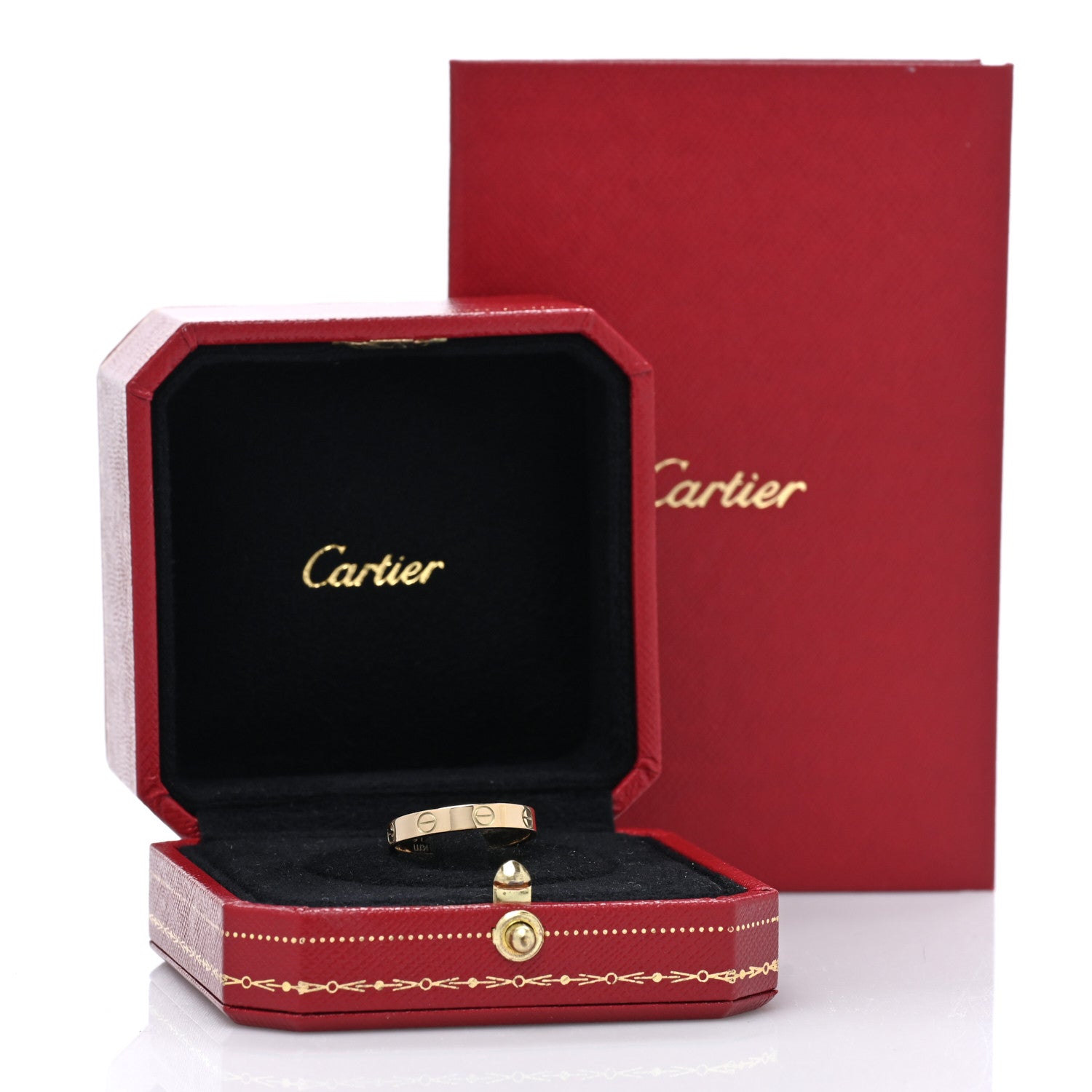 Cartier 18K Yellow Gold 3.5mm LOVE Wedding Band Ring 57 8 7 of 7