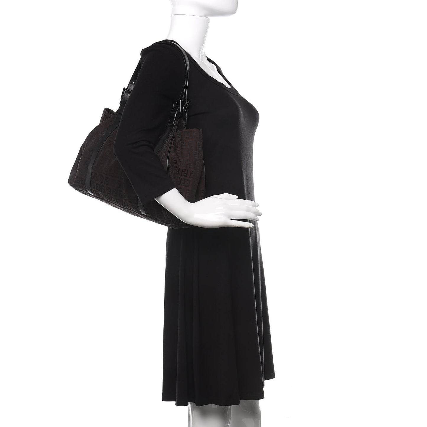 Zucchino Shoulder Bag Dark Brown