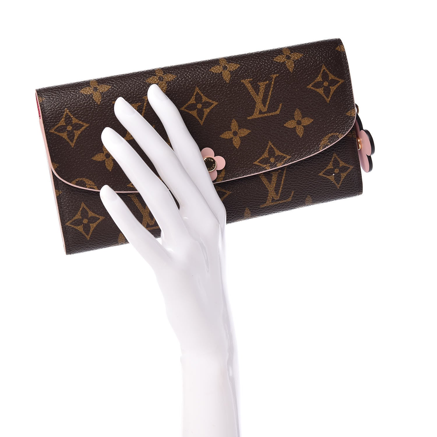 Louis Vuitton Monogram Bloom Flower Emilie Wallet 2 of 10