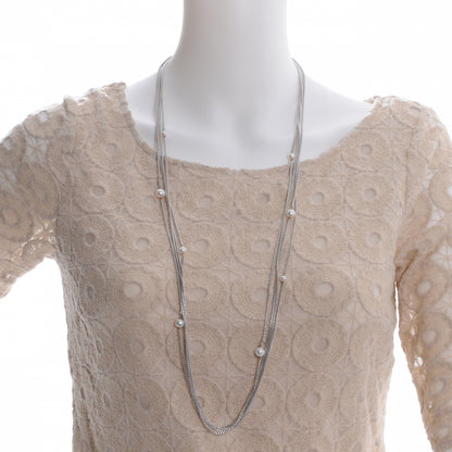David Yurman Sterling Silver Pearl Multi Chain Necklace 36in 2 of 4