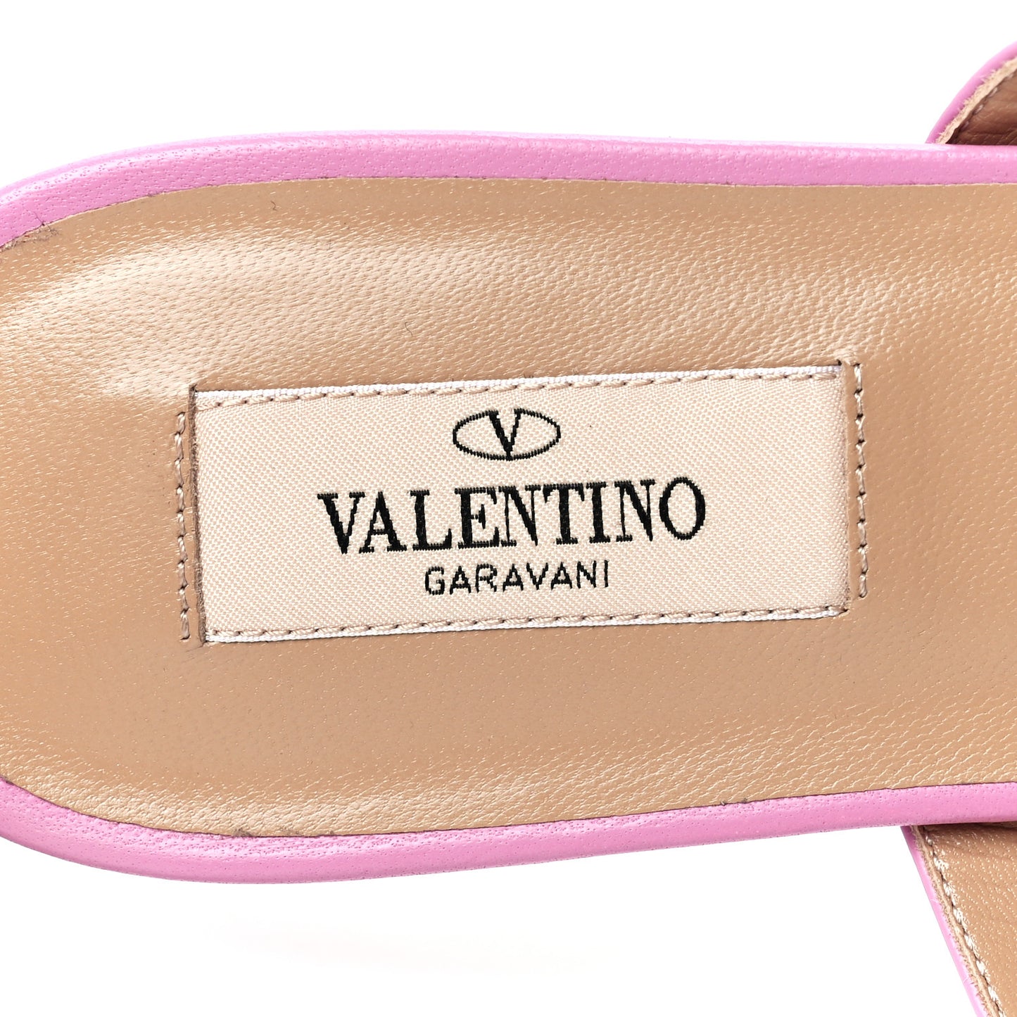 Nappa Rockstud Caged Flat Slide Sandals 38.5 Giacinto