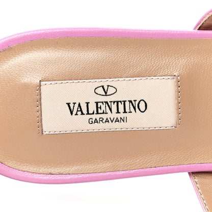 Valentino Garavani Nappa Rockstud Caged Flat Slide Sandals 38.5 Giacinto 7 of 8