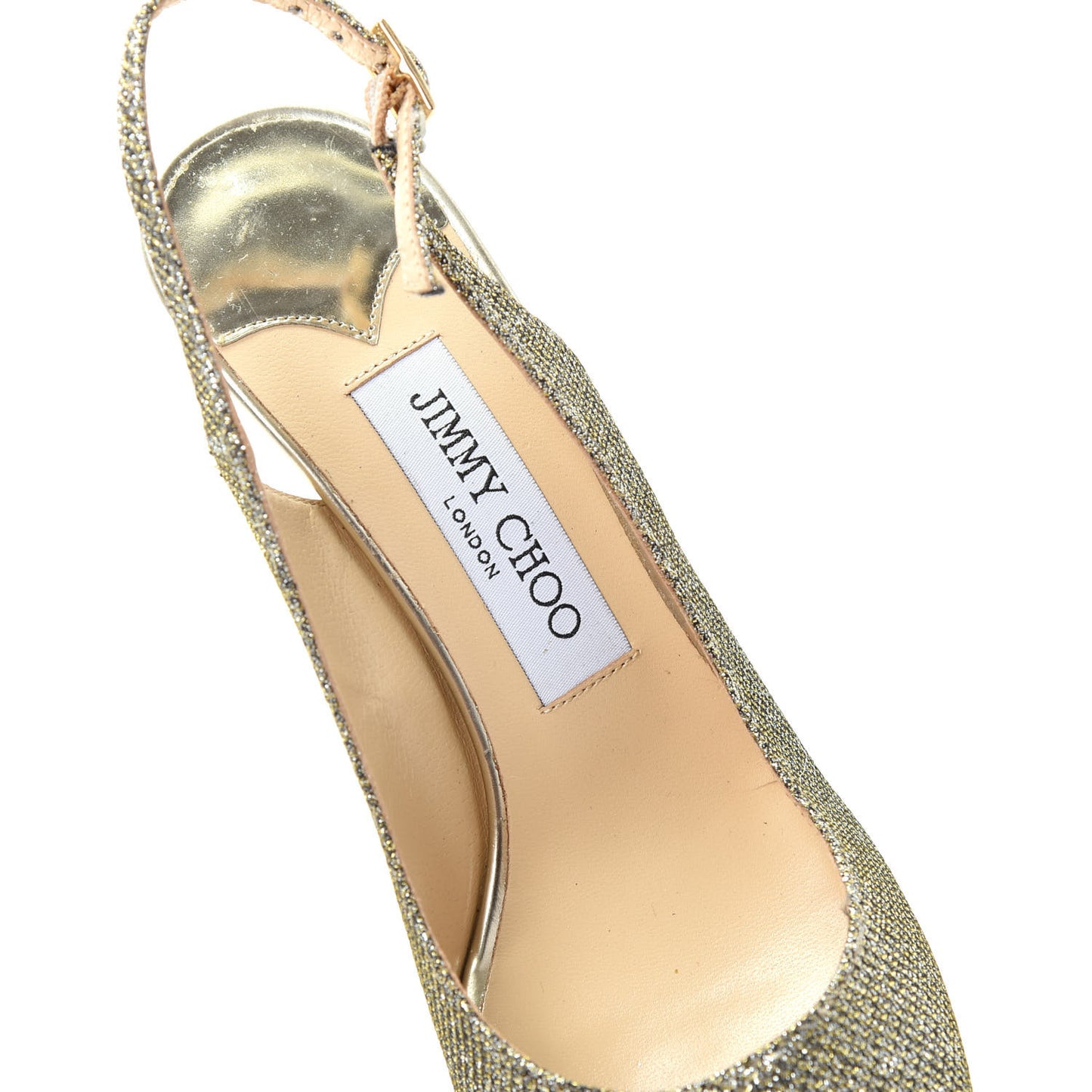 Glitter Fabric Nova Pumps 36 Gold