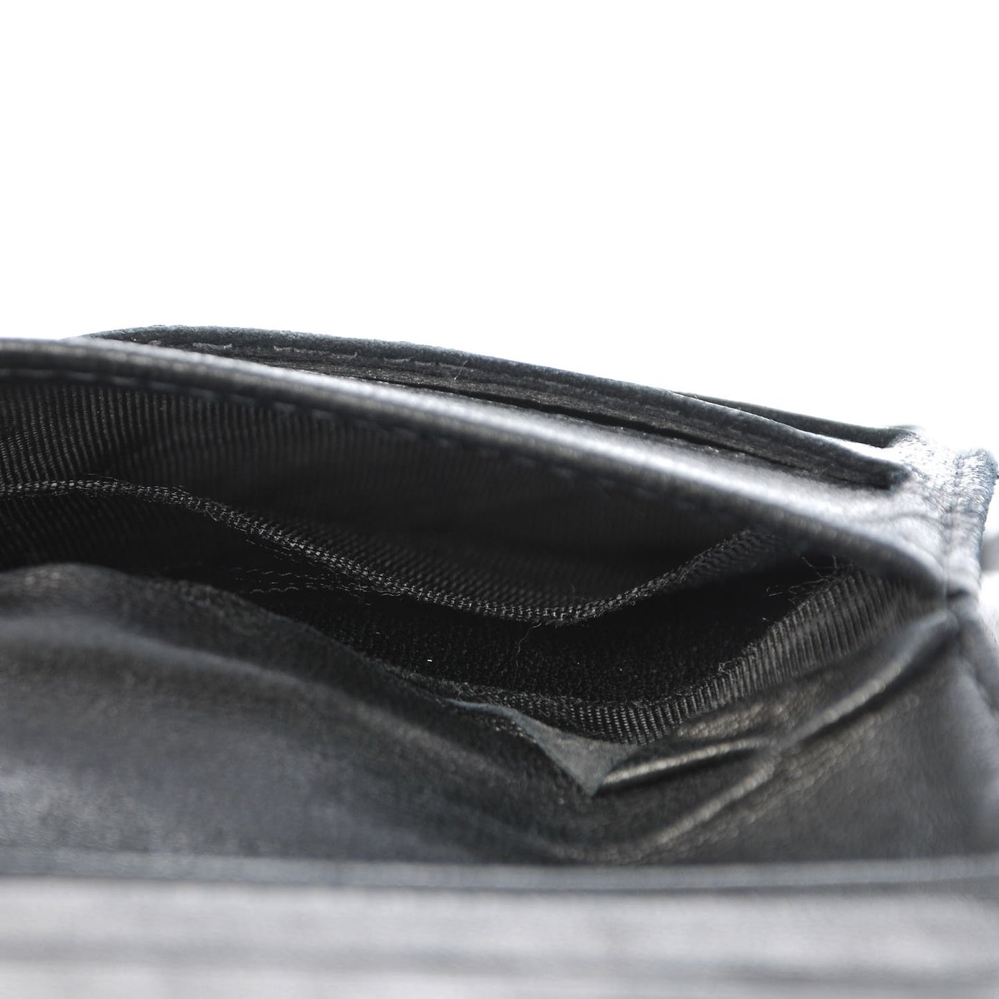 Caviar Timeless CC Compact French Wallet Black