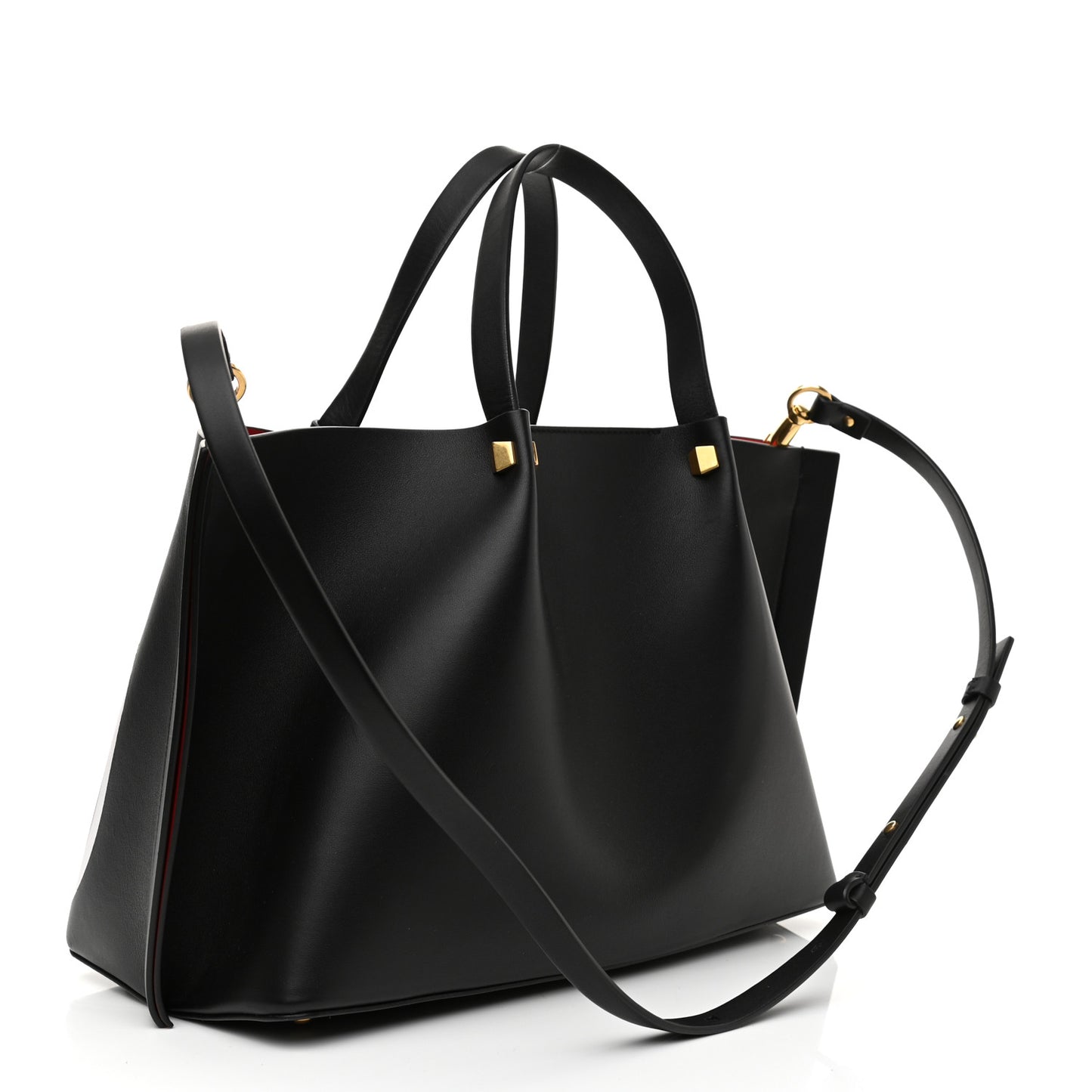 Nappa VLogo Medium Escape Tote Black