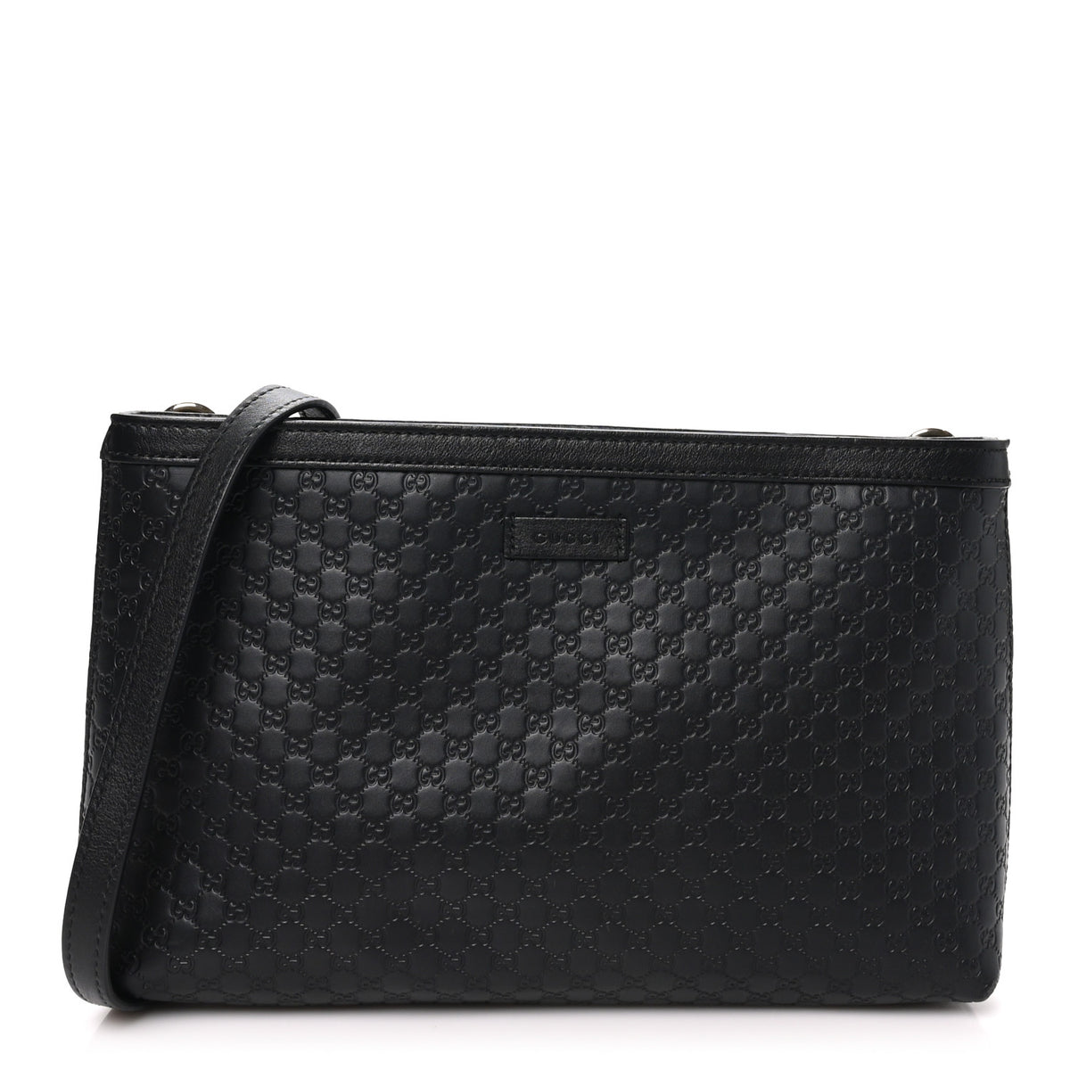 Gucci Microguccissima Flat Crossbody Black 1 of 11