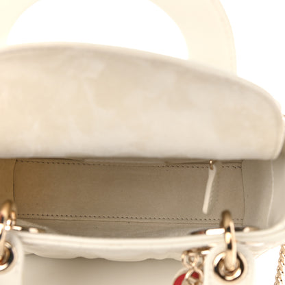 Christian Dior Lambskin Cannage Mini DiorAmour Lady Dior Latte 9 of 21