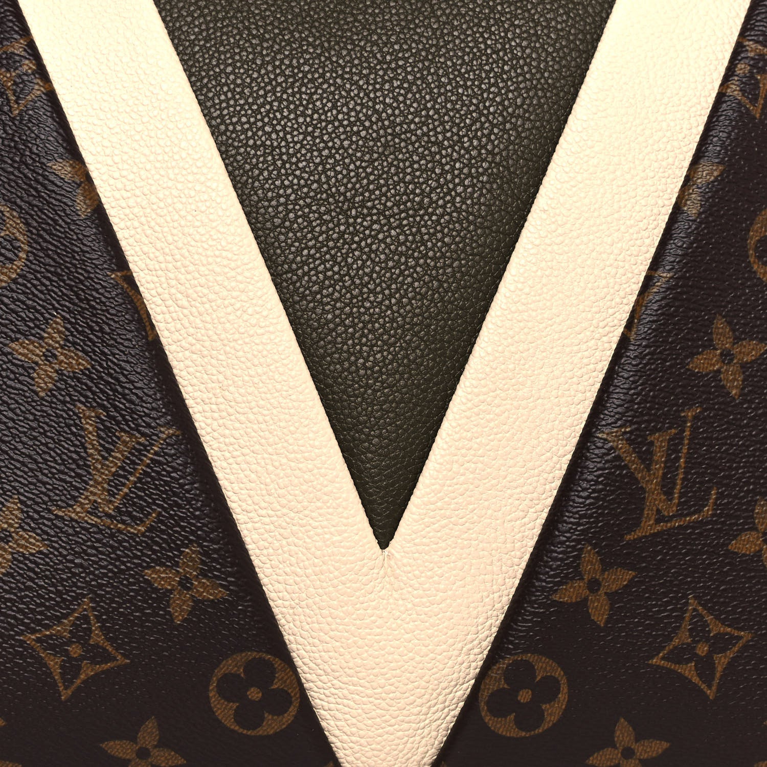Louis Vuitton Monogram V Tote MM Khaki Cream 8 of 12