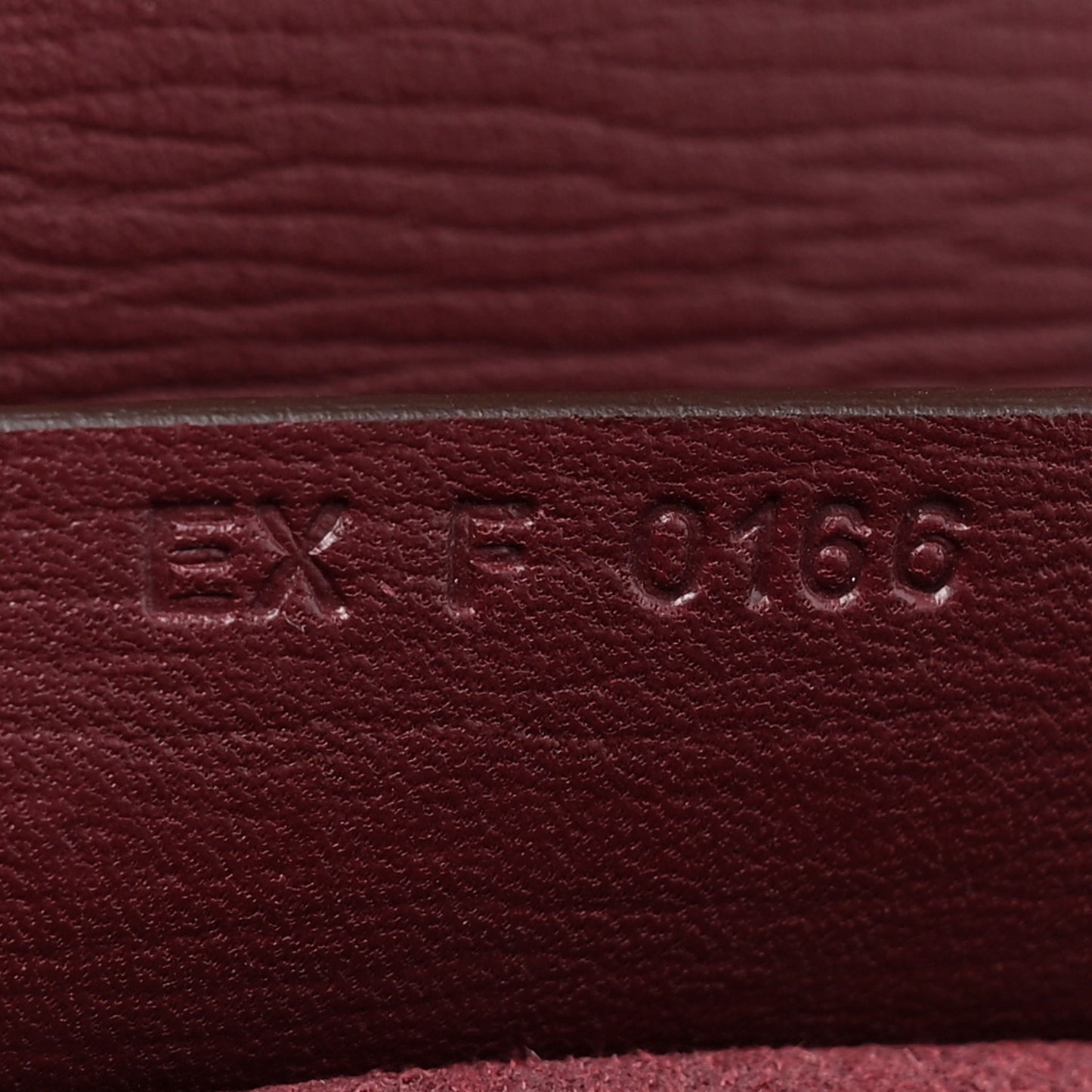 Textured Calfskin Mini Pandora Box Chain Crossbody Bag Oxblood